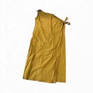 Zara mustard One Shoulder Cover Up | M/L